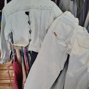 Vintage (1983) jordache matching jean OUTFIT